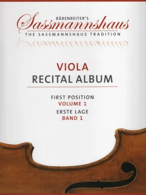 Levný Viola Recital Album 1 / jednoduché přednesové skladby pro violu a klavír nebo dvě violy
