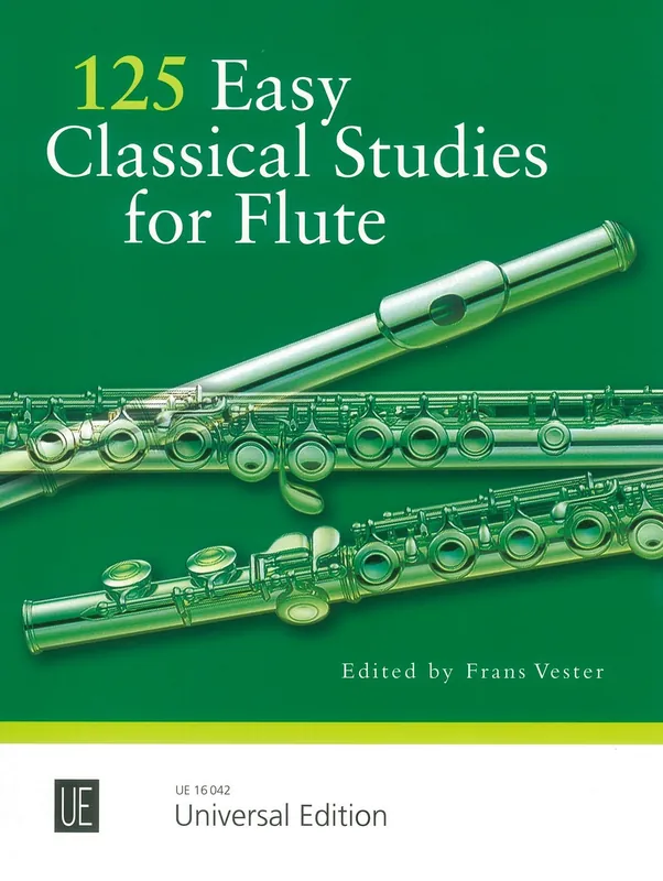125 Easy Classical Studies for Flute / snadné klasické etudy pro příčnou flétnu Originální