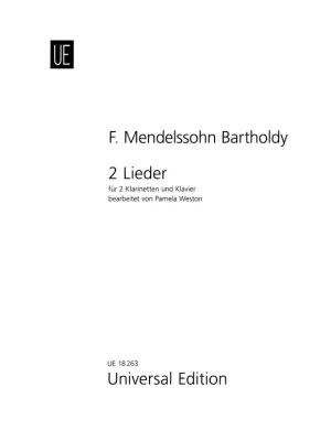 Top Prodej Mendelssohn Bartholdy: Two Songs / dva klarinety a klavír