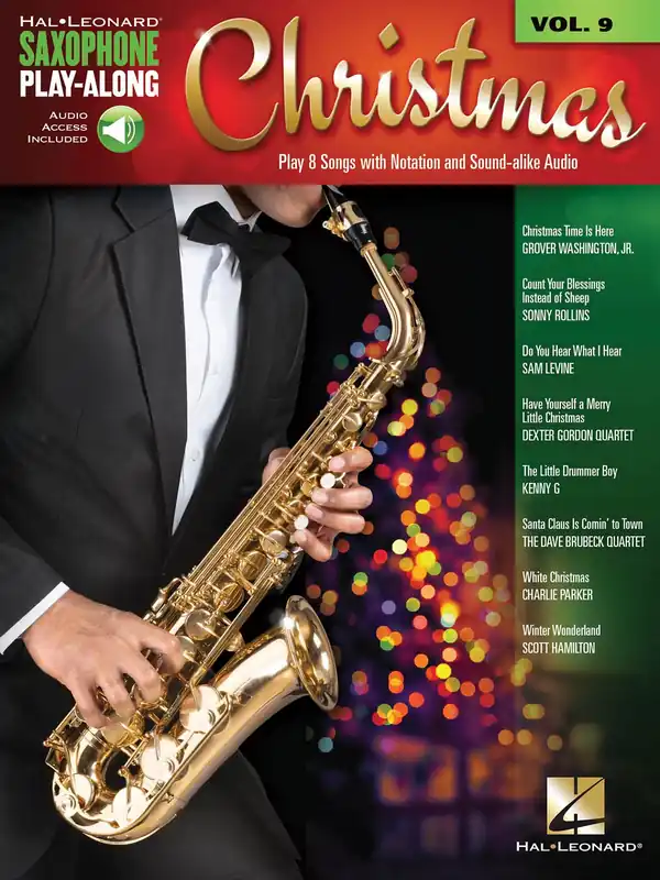 Top Prodej Saxophone Play Along 9 - Christmas + Audio Online / altový (tenorový) saxofon