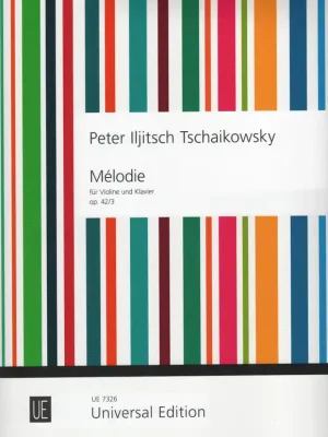 Akce Tschaikowsky: MELODIE op. 42 nr. 3 (ES-DUR) violin & piano / housle a klavír