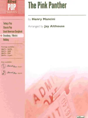 The Pink Panther / SATB* + klavír Zlevněný