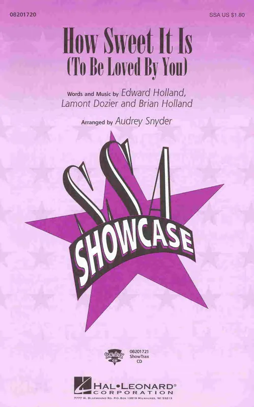 Odeslání Ihned HOW SWEET IT IS / SSA* + piano/chords