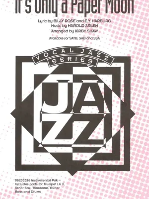 Nejprodávanější It's Only a Paper Moon / SSA* + piano/chords