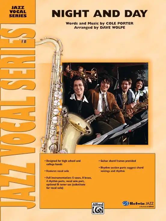 Night and Day - vocal (tenor sax) solo & jazz band (grade 3,5) / partitura + party Akce