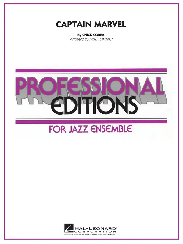 Výhodná Nabídka Captain Marvel - Professional Editions for Jazz Ensemble / score + parts