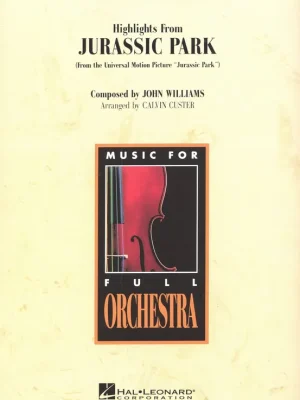 Highlights from JURASSIC PARK - full orchestra / partitura + party Ověřený