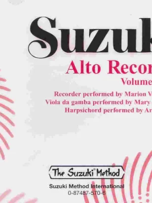 SUZUKI ALTO RECORDER 1 & 2 - CD / klavírní doprovod Zlevněný