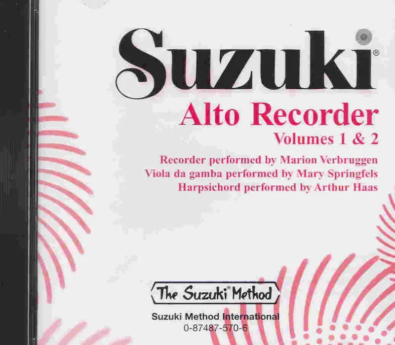 SUZUKI ALTO RECORDER 1 & 2 - CD / klavírní doprovod Zlevněný