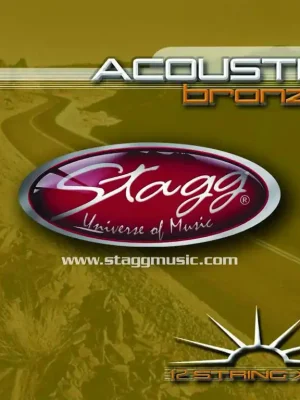 Značkový Stagg AC-12ST-BR, sada strun pro 12-ti strunnou kytaru, extra-light