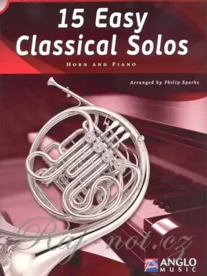 15 Easy Classical Solos pro lesní roh (f horn) a klavír Dokud Zásoby Vydrží