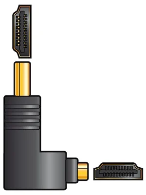 Novinka AV:link lomená redukce HDMI samec - HDMI samice
