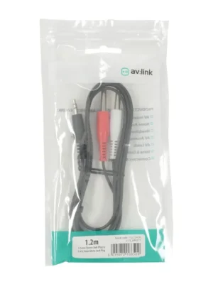 AV:link kabel Jack 3.5mm stereo samec - 2x Jack 6.3mm mono samec, 1.2m Dokud Zásoby Vydrží