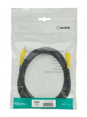 AV:link kabel 1x RCA samec - 1x RCA samec, 10m Tovární Cena