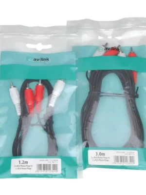 AV:link kabel 2x RCA samec - 2x RCA samec, 1.2m Poslední Šance