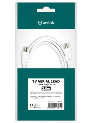 Autentický AV:link kabel koaxiální samec - samice, 2m