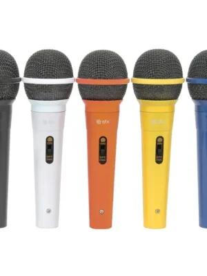 QTX sada dynamických mikrofonů XLR, 5 barev Rychlé Dodání