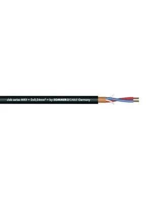 Top Prodej Sommer Cable CLUB mikrofonní kabel, 2x0,34 mm, černý, 100 m cívka