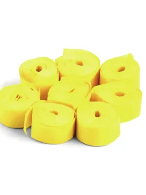 Tcm Fx pomalu padající konfety-serpentýny 5mx0.85cm, žluté, 100x Vysoce Kvalitní