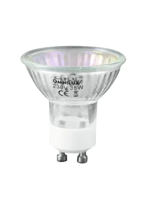 Ověřený OMNILUX GU-10 230V/50W 1500h 25° modrá