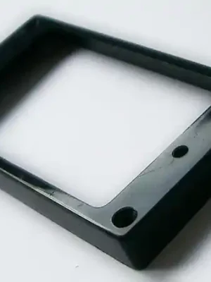 Značkový Rámeček snímače černý oblý 10x11