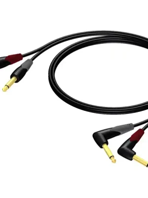 ProCab CLA603/5 - 2x Jack 6,3 - 2x Jack 6,3 úhlový - 5m Ihned K Objednání