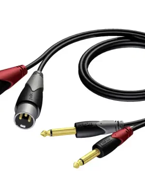 Speciální Cena ProCab CLA708/1.5 - 2x XLR M - 2x Jack 6.3 - 1.5m