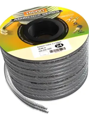 Zlevněný HICON HIFI HIA-225-3000 reproduktorový kabel 2x2,5mm - 30m