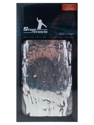 Značkový Metalický dveřní závěs, 200 x 100 cm, červený