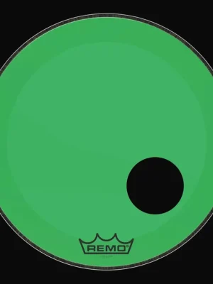 Cenový Hit REMO POWERSTROKE 3 COLORTONE CLEAR 22" zelená+otvor 5"