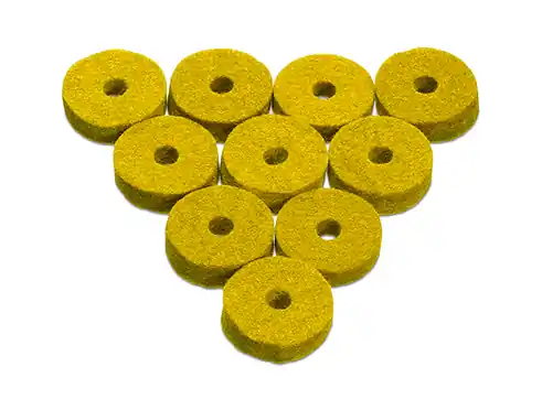 Značkový PODLOŽKA AHEAD AWFYL filcová, 10ks, žlutá