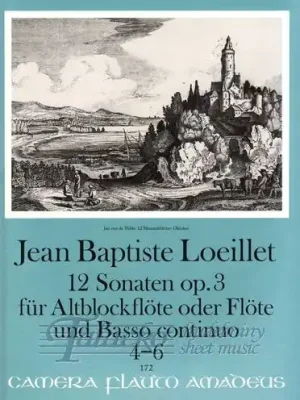 Zwölf Sonaten op. 3 für Altblockflöte und Basso continuo (4-6) Speciální Cena