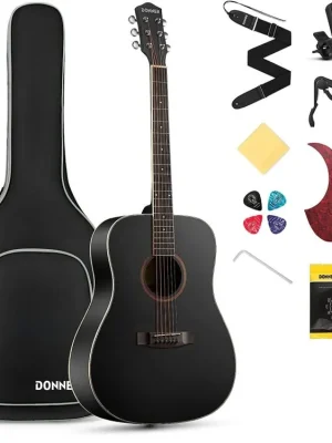 Akční Cena DONNER DAG-1B Black Acoustic Guitar