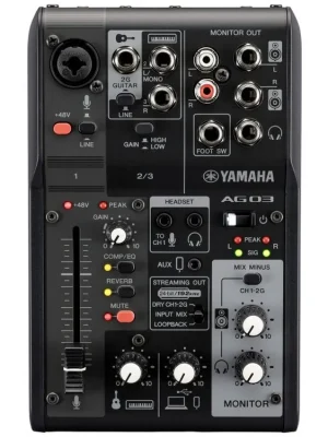 Časově Omezené Yamaha AG03 MK2 Black