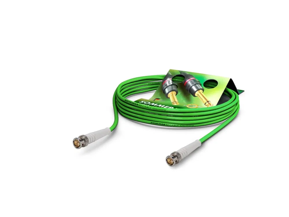Sommer Cable Coaxcable Focusline L, Green, 0,50m Odeslání Ihned