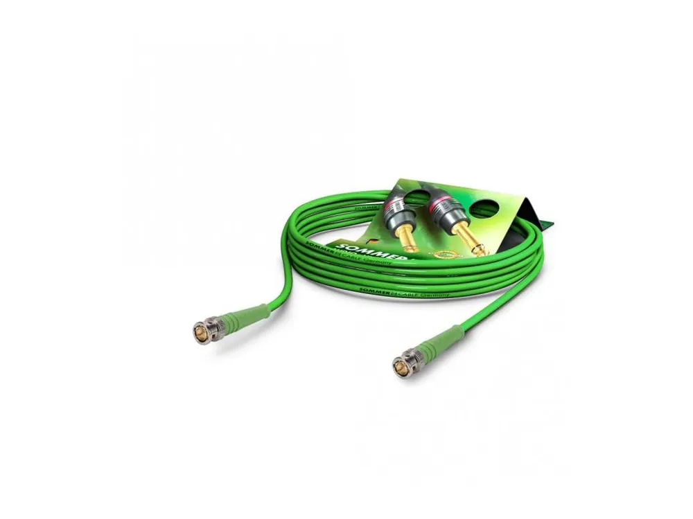 Sommer Cable Coaxcable Focusline L, Green, 2,50m Vysoce Kvalitní