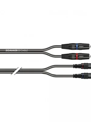 Nízká Cena Sommer Cable IC Onyx 2x0,25qmm, Black, 1,00m