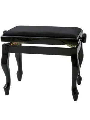 GEWA Pianová stolička Deluxe Classic černá lesk Omezená Nabídka
