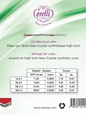 Výhodná Nabídka Corelli struny pro violu New Crystal