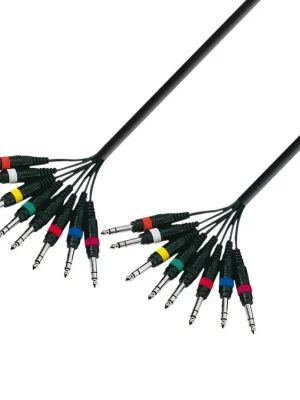 Adam Hall Kabel 8x2 Jack 6,3 3 5m Ověřený