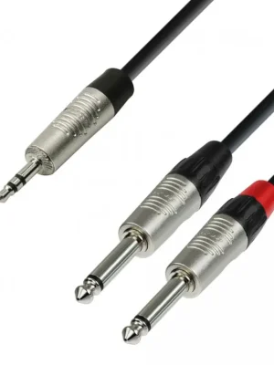 Adam Hall Kabel Jack 3,5 3-2xJack 2 1,5m Hit Sezóny