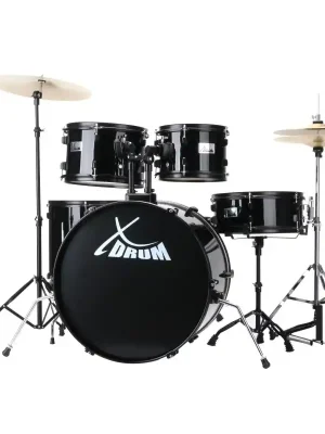 Sezónní Sleva XDrum Rookie 22" Fusion Drum Kit Complete Set Black